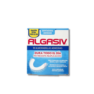 ALGASIV ALMOHADILLAS ADHESIVAS PROTESIS 18 U INFERIOR