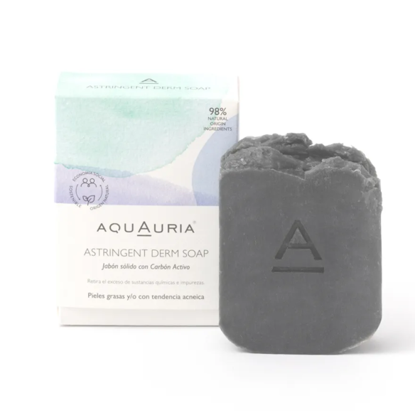 AQUAURIA JABON SOLIDO CARBON ACTIVO PIELES...