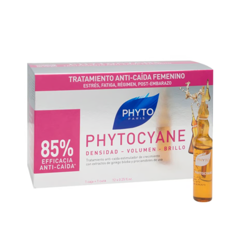PHYTOCYANE TRATAMIENTO ANTICAÍDA MUJER 12 AMPOLLAS